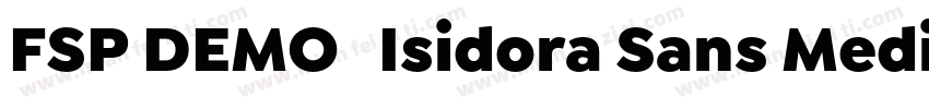 FSP DEMO   Isidora Sans Medium Regu字体转换